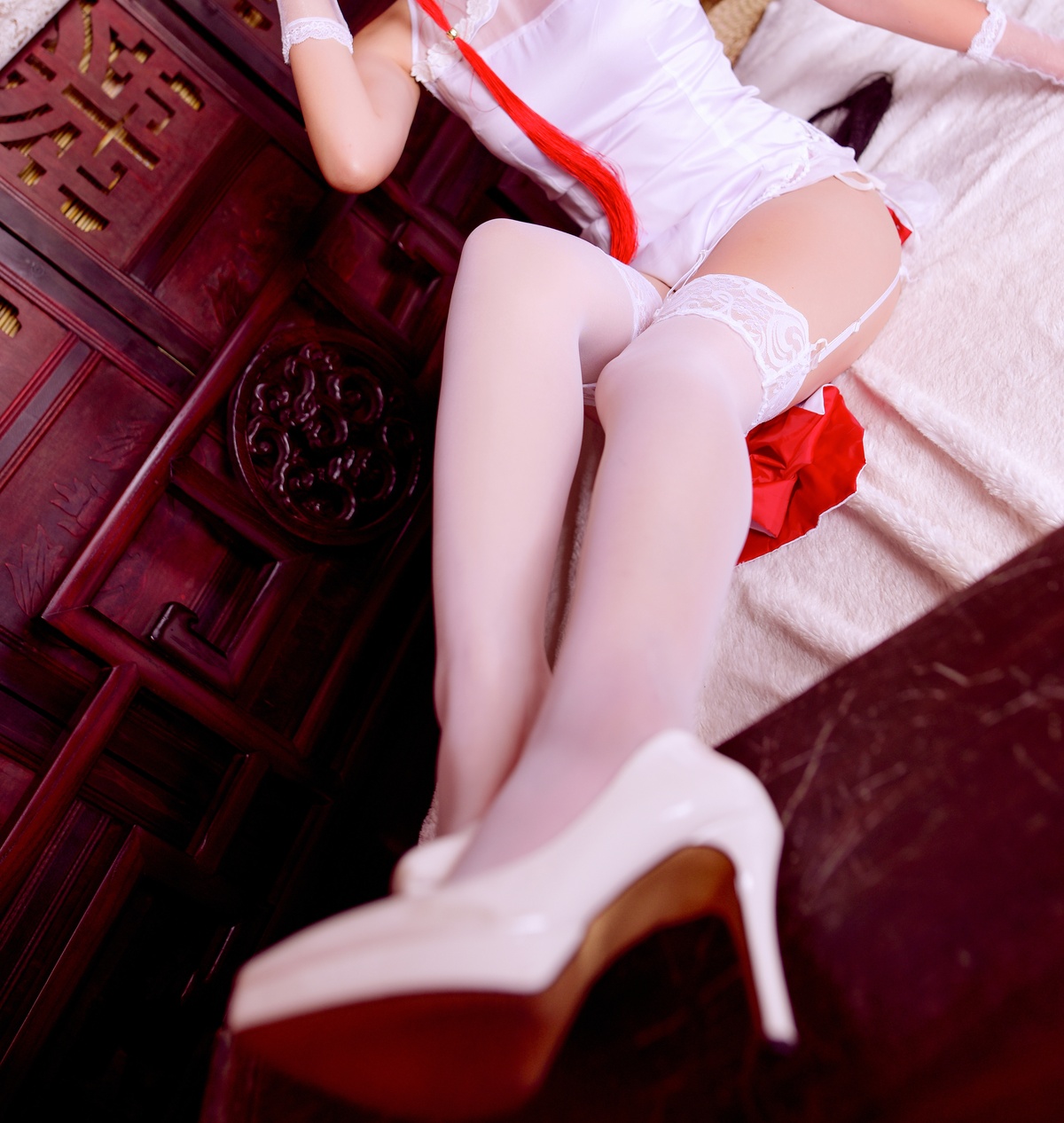 图片[4]-【cosplay】-【二佐Nisa】-碧蓝航线 高雄旗袍-COS世界
