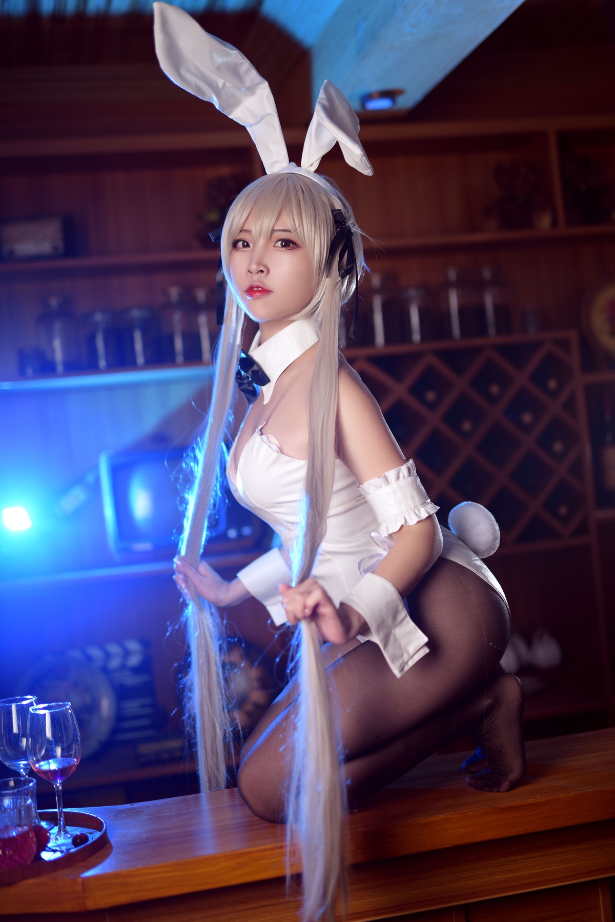 图片[4]-【cosplay】-【二佐Nisa】-穹妹兔女郎-COS世界
