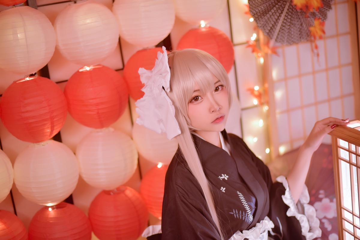 图片[4]-【cosplay】-【二佐Nisa】-穹妹和服-COS世界