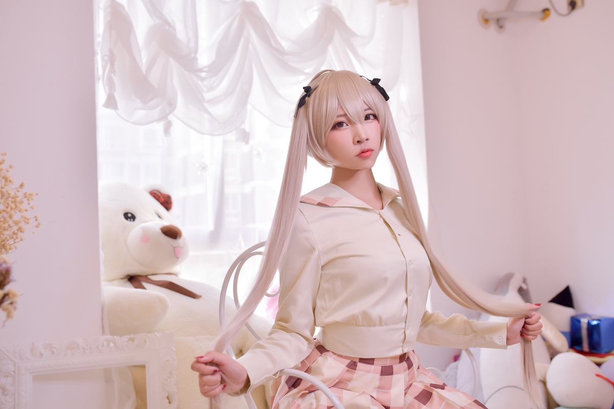 图片[5]-【cosplay】-【二佐Nisa】-穹妹校服-COS世界