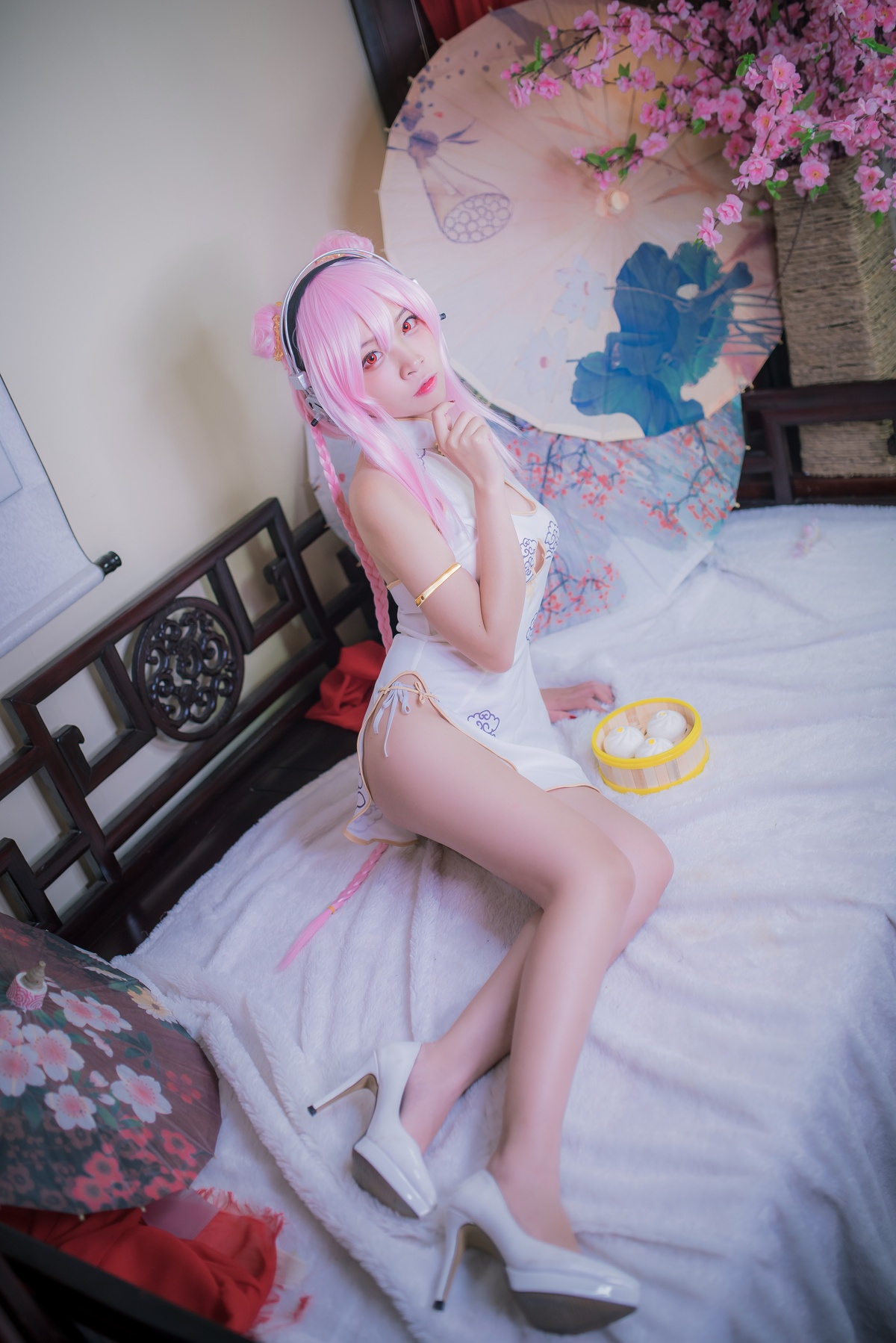 图片[2]-【cosplay】-【二佐Nisa】-索尼子 旗袍-COS世界