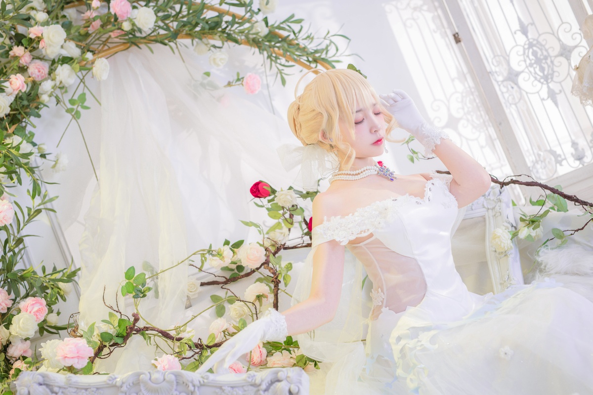 图片[3]-【cosplay】-【二佐Nisa】-花嫁-COS世界