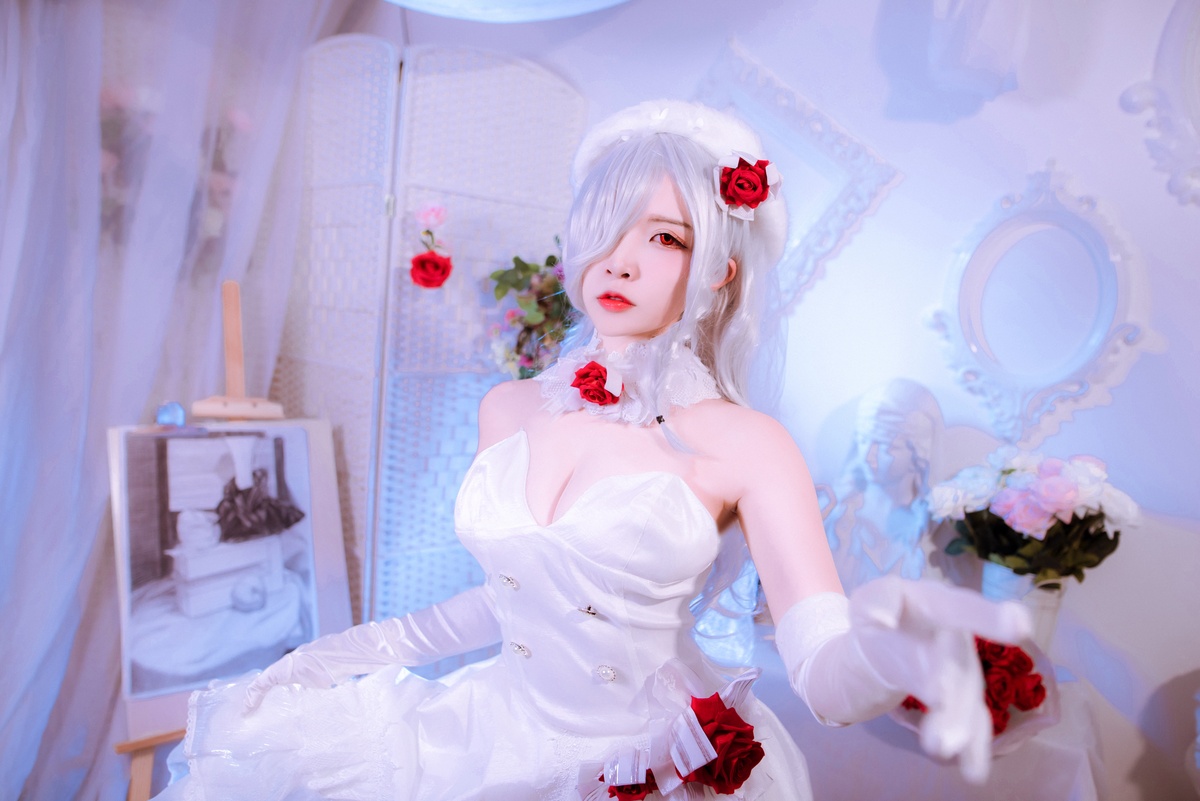 图片[4]-【cosplay】-【二佐Nisa】-花嫁-COS世界