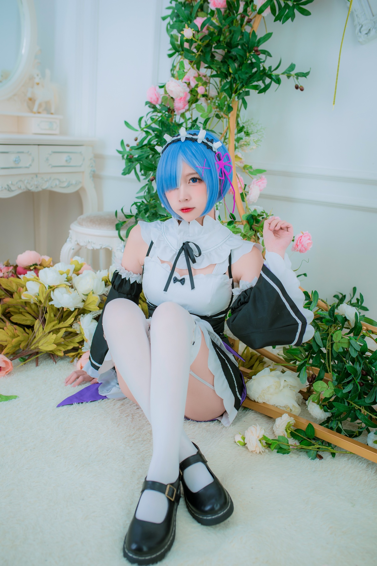 图片[2]-【cosplay】-【二佐Nisa】-蕾姆 女仆-COS世界