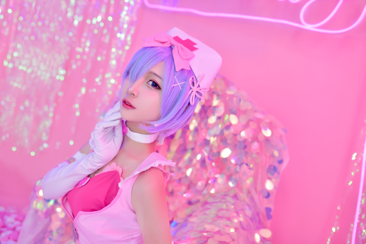 图片[4]-【cosplay】-【二佐Nisa】-蕾姆 护士1-COS世界