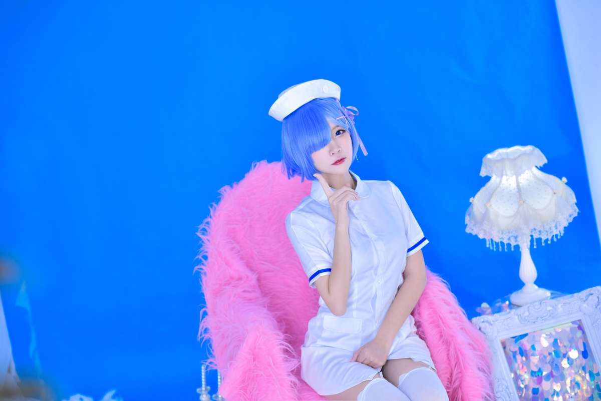 图片[4]-【cosplay】-【二佐Nisa】-蕾姆 护士2-COS世界