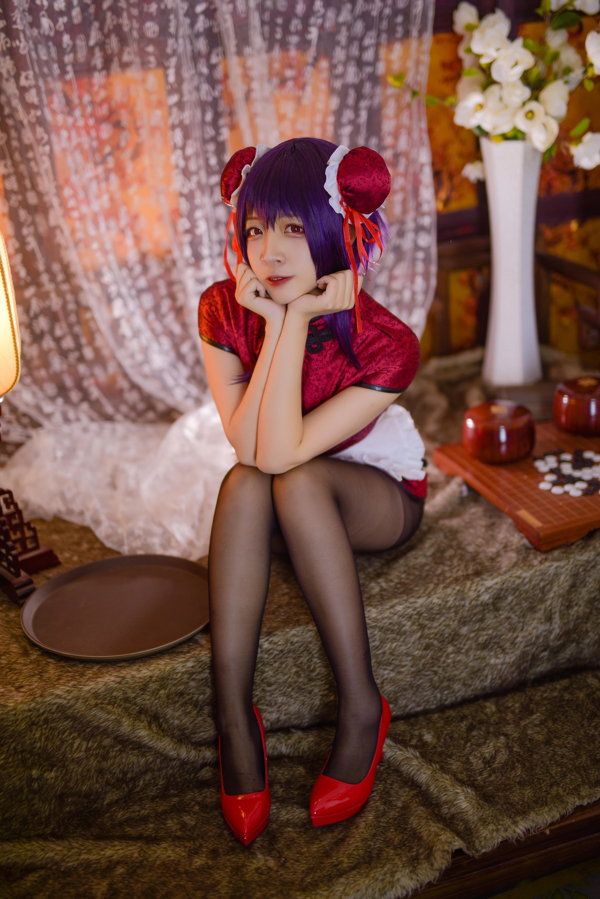 【cosplay】-【二佐Nisa】-路人女主学姐 旗袍-COS世界