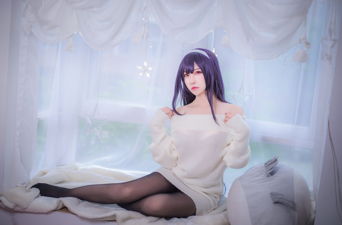 图片[3]-【cosplay】-【二佐Nisa】-路人女主学姐 毛衣-COS世界