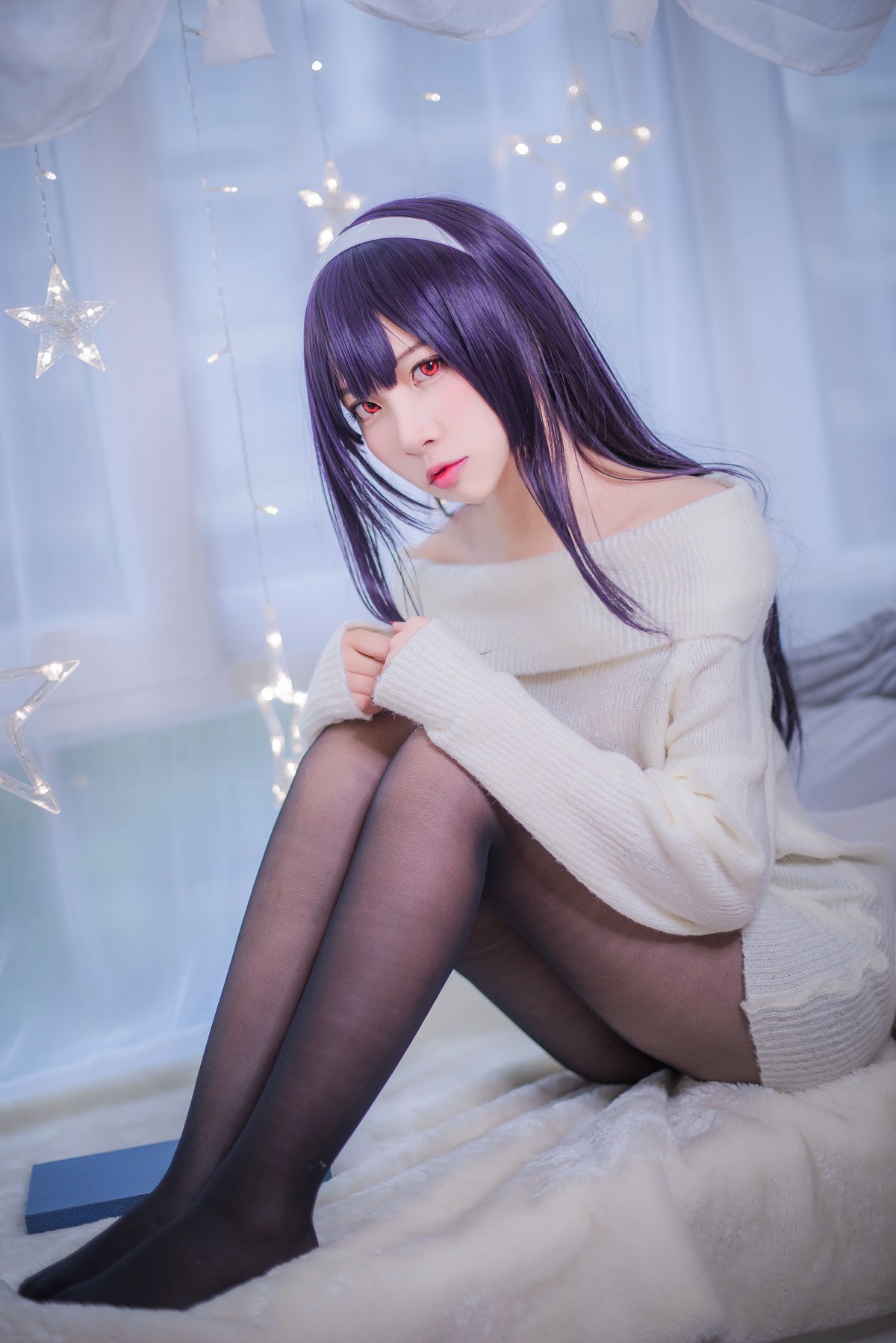 图片[5]-【cosplay】-【二佐Nisa】-路人女主学姐 毛衣-COS世界