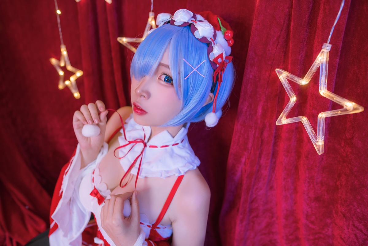 图片[2]-【cosplay】-【二佐Nisa】-雷姆 圣诞-COS世界