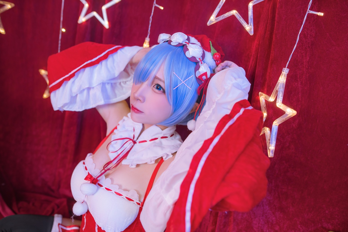 图片[3]-【cosplay】-【二佐Nisa】-雷姆 圣诞-COS世界
