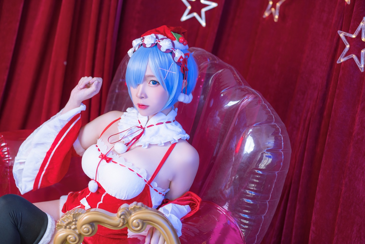 图片[5]-【cosplay】-【二佐Nisa】-雷姆 圣诞-COS世界