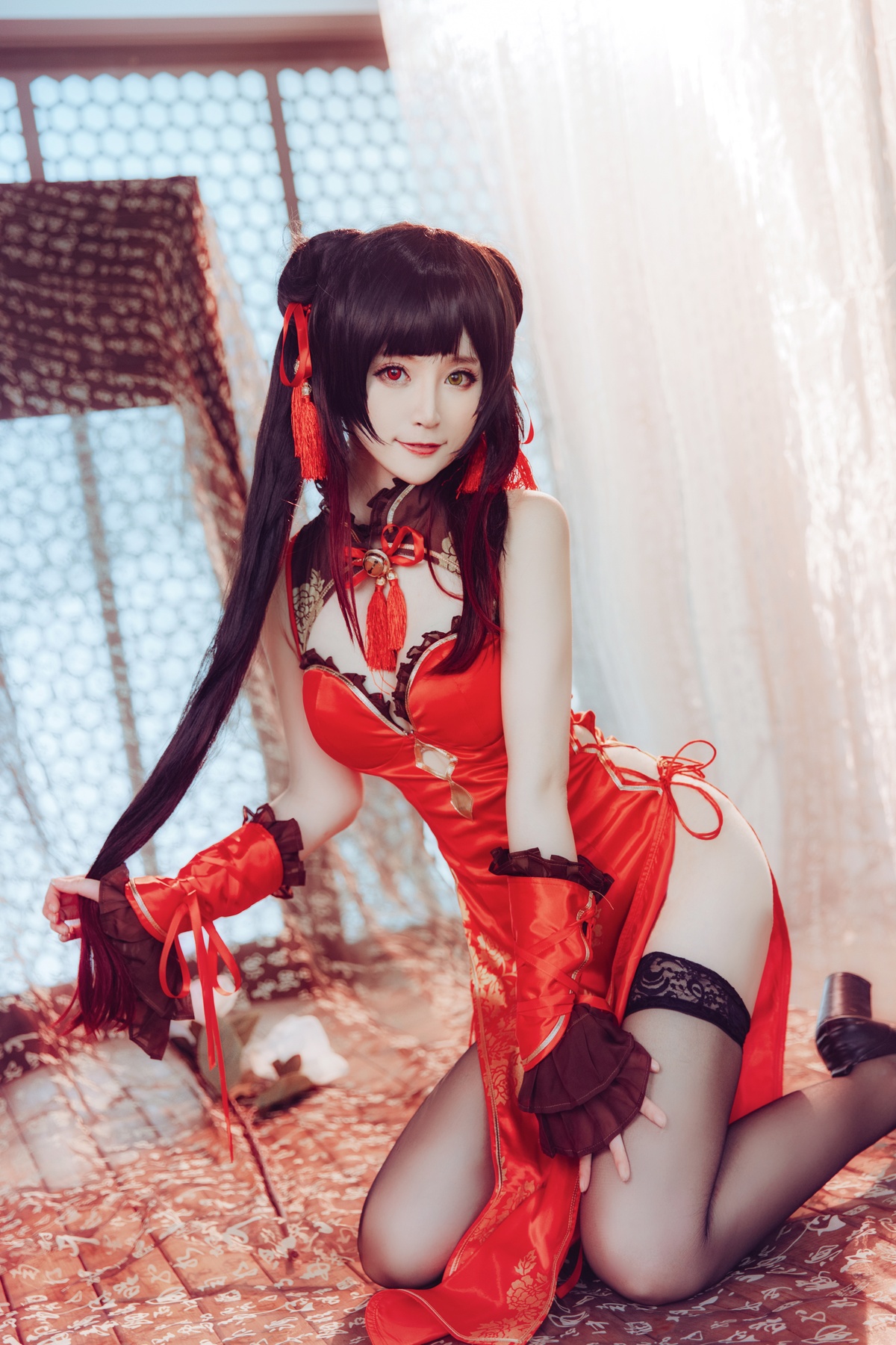 图片[3]-yui金鱼 -NO.13 时崎狂三 旗袍-COS世界