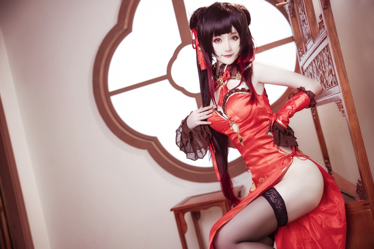 图片[4]-yui金鱼 -NO.13 时崎狂三 旗袍-COS世界