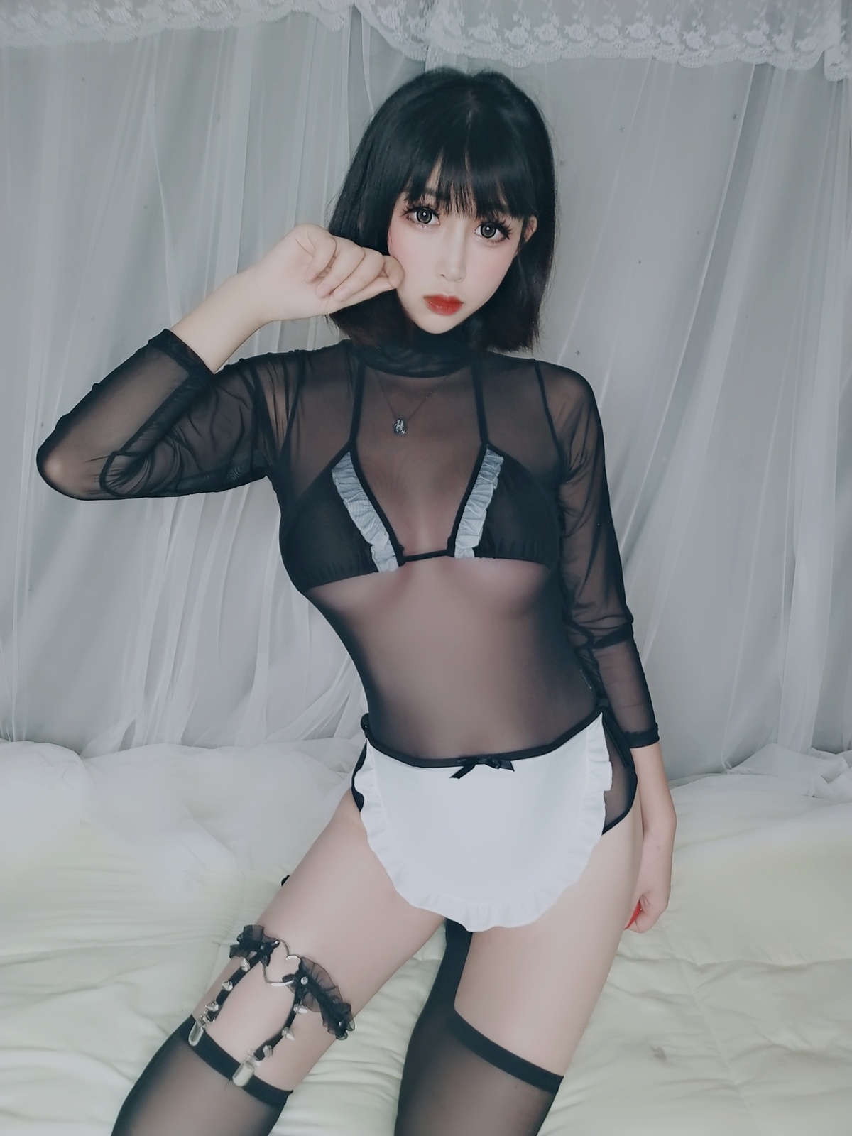 【coser】-黑米粥-NO.003 黑猫-COS世界