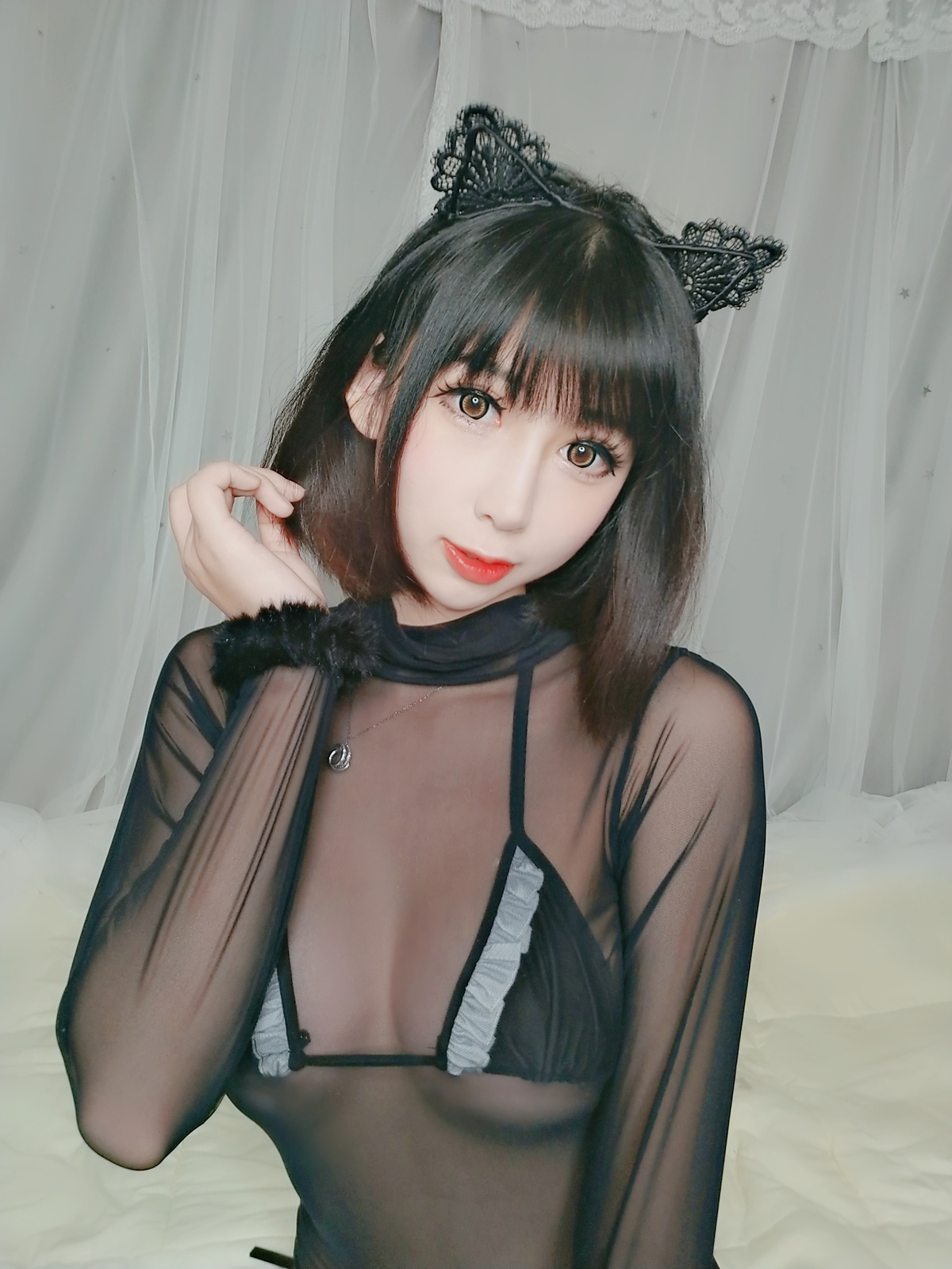 图片[3]-【coser】-黑米粥-NO.003 黑猫-COS世界