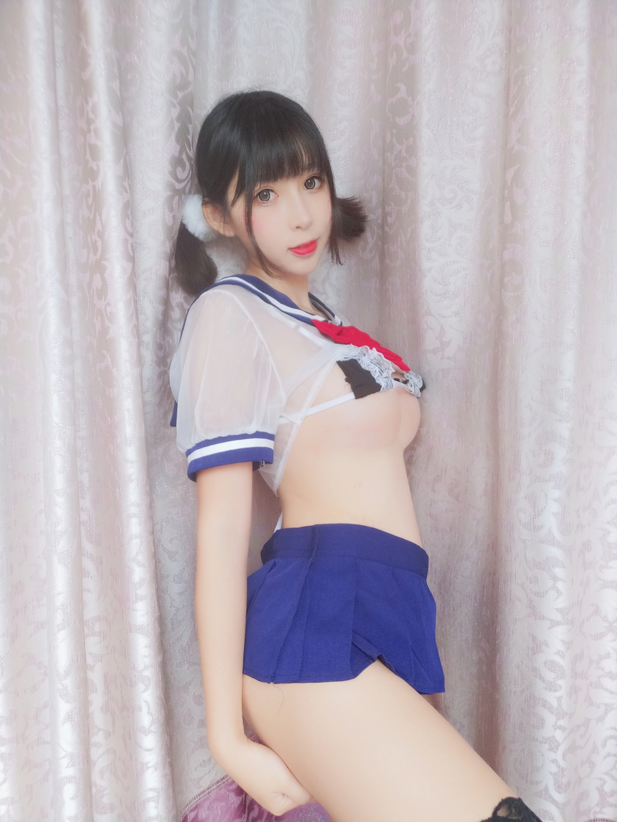 图片[2]-【coser】-黑米粥-NO.006 水手服-COS世界