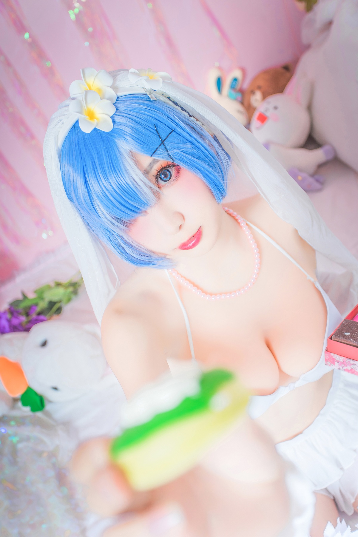 图片[5]-【coser】-黑米粥-NO.008 蕾姆婚纱-COS世界