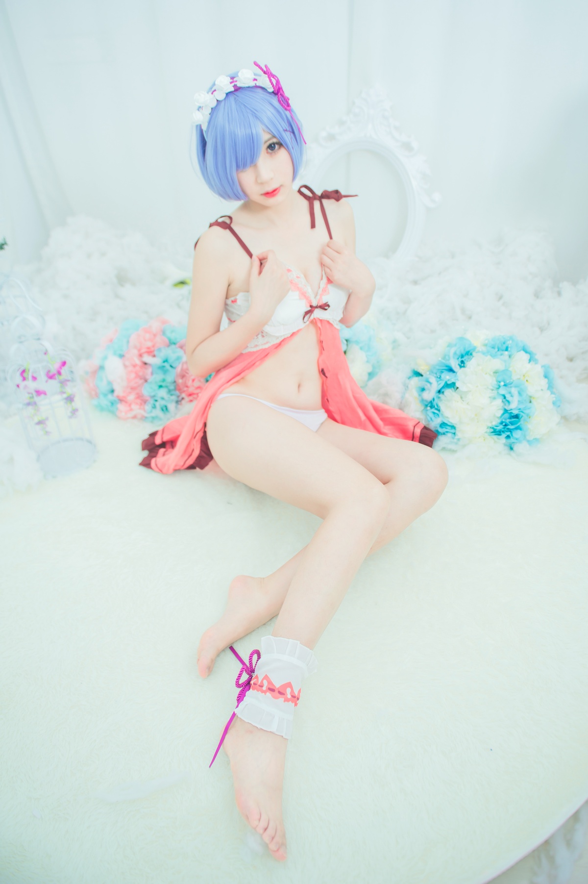 图片[2]-【coser】-黑米粥-NO.009 雷姆睡衣-COS世界