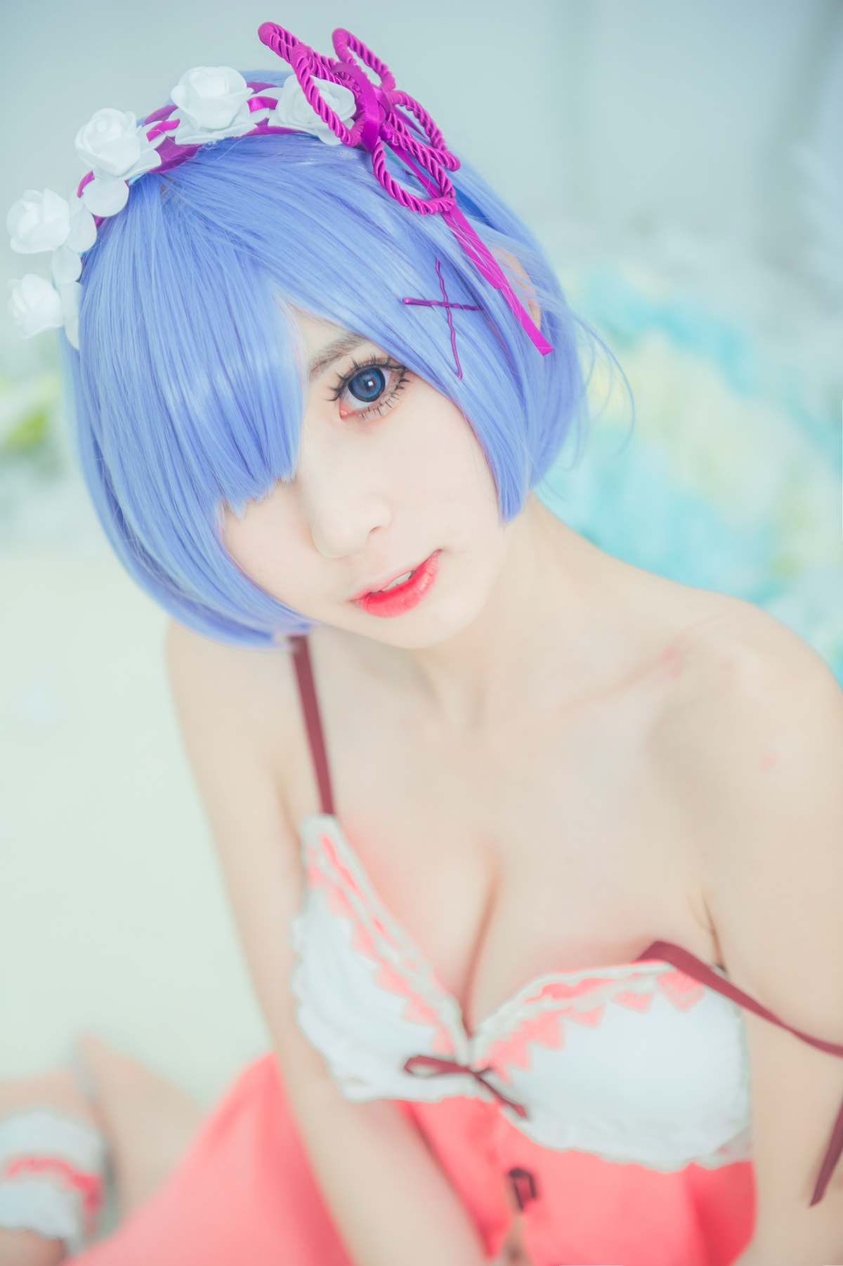 图片[3]-【coser】-黑米粥-NO.009 雷姆睡衣-COS世界