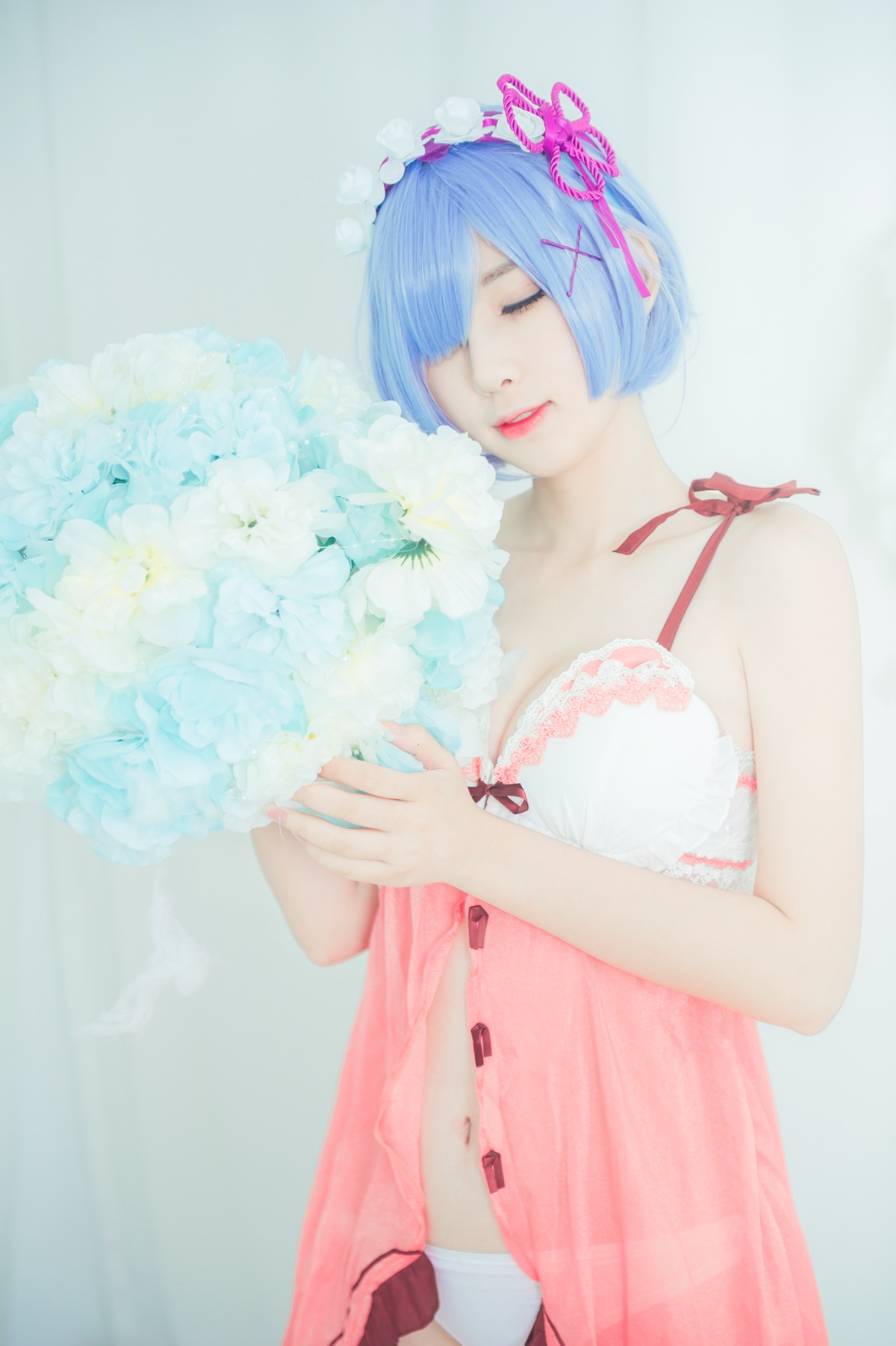 图片[4]-【coser】-黑米粥-NO.009 雷姆睡衣-COS世界