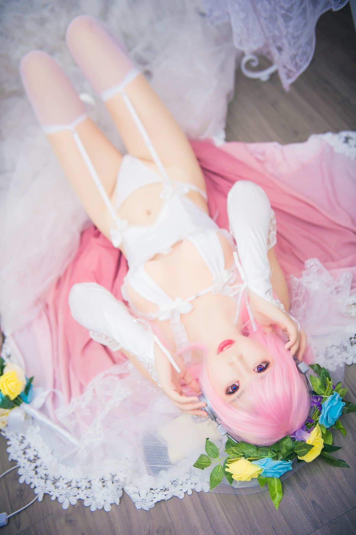 【coser】-黑米粥-NO.012 索尼子花嫁-COS世界