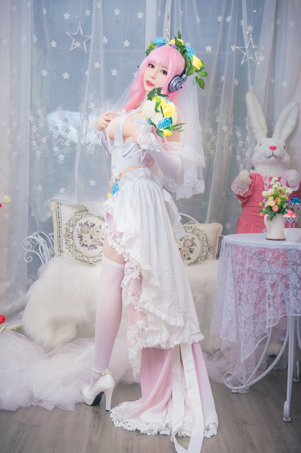 图片[3]-【coser】-黑米粥-NO.012 索尼子花嫁-COS世界