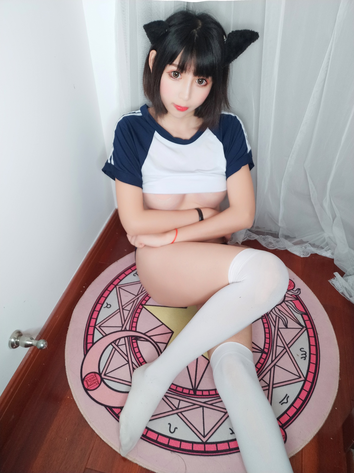 图片[3]-【coser】-黑米粥-NO.013 体操服-COS世界