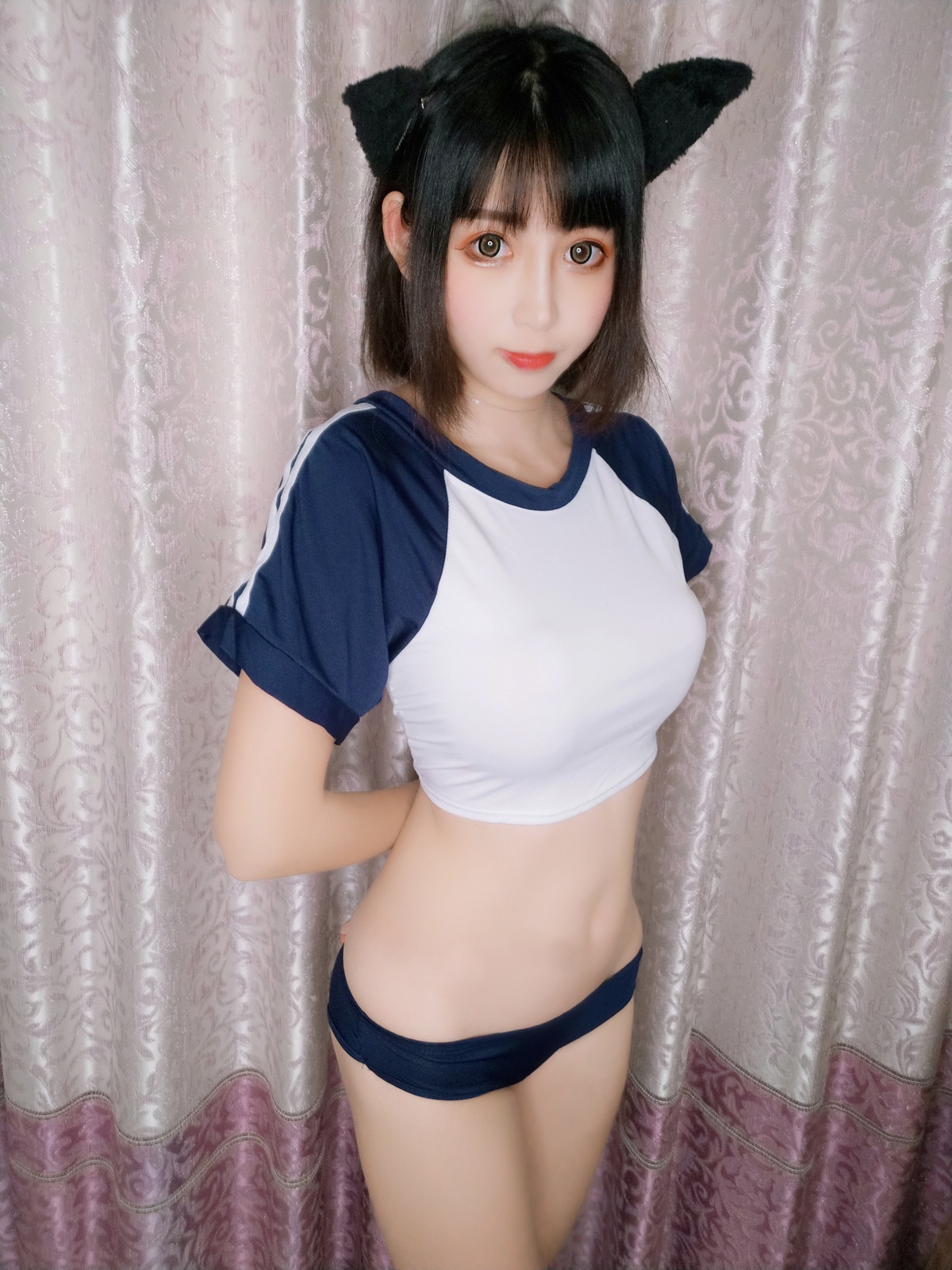 图片[4]-【coser】-黑米粥-NO.013 体操服-COS世界