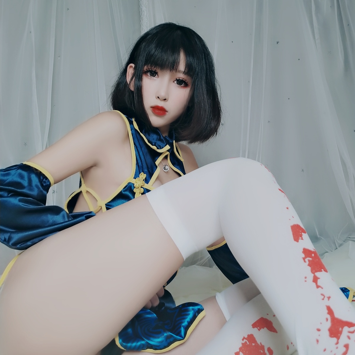 图片[4]-【coser】-黑米粥-NO.014 小僵尸-COS世界