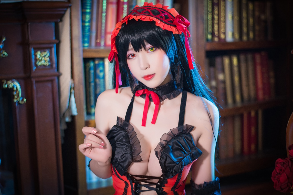 图片[3]-【coser】-黑米粥-NO.018 黑米粥 狂三内衣-COS世界