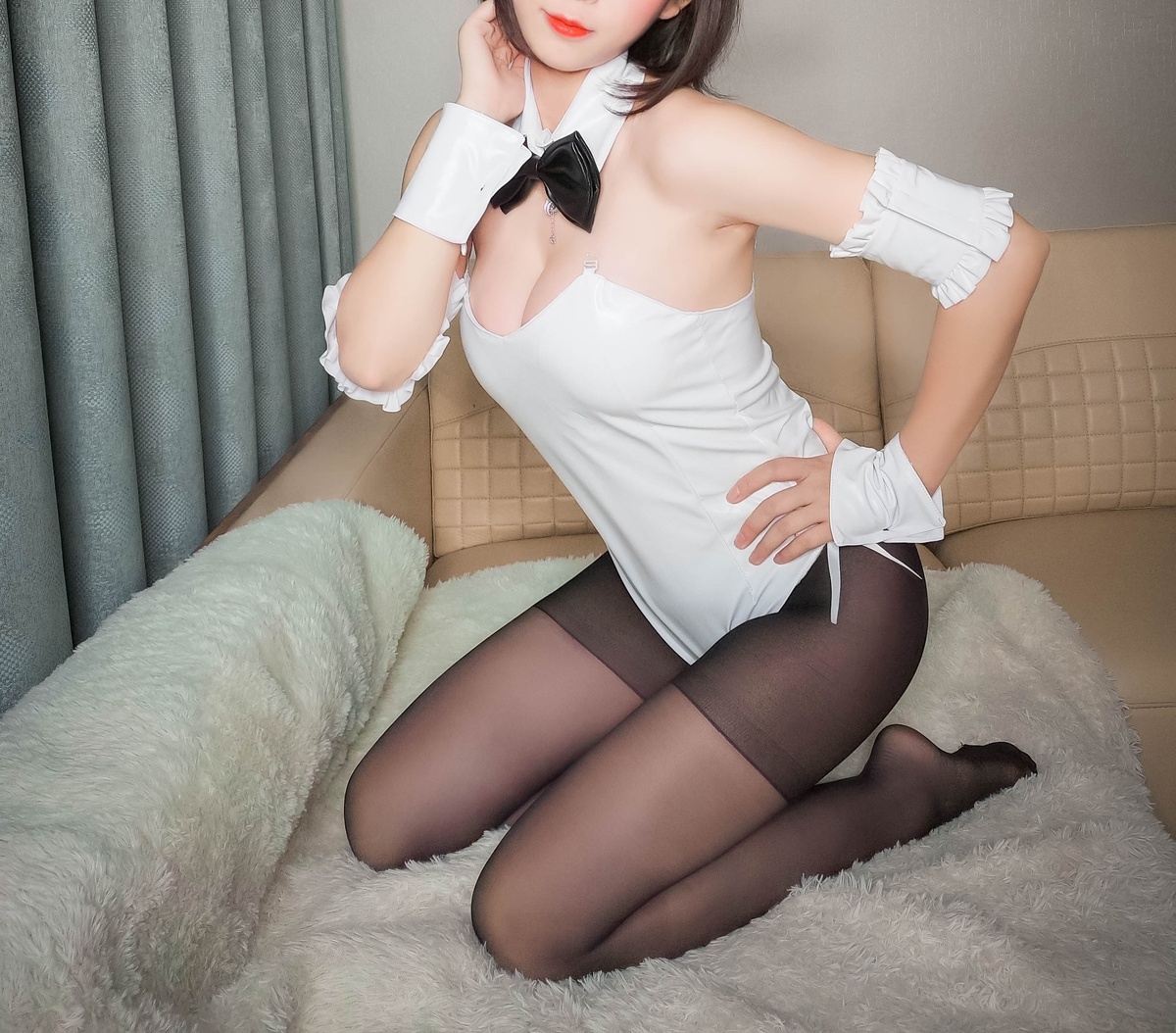 图片[3]-【coser】-黑米粥-NO.025 黑米粥 兔女郎-COS世界