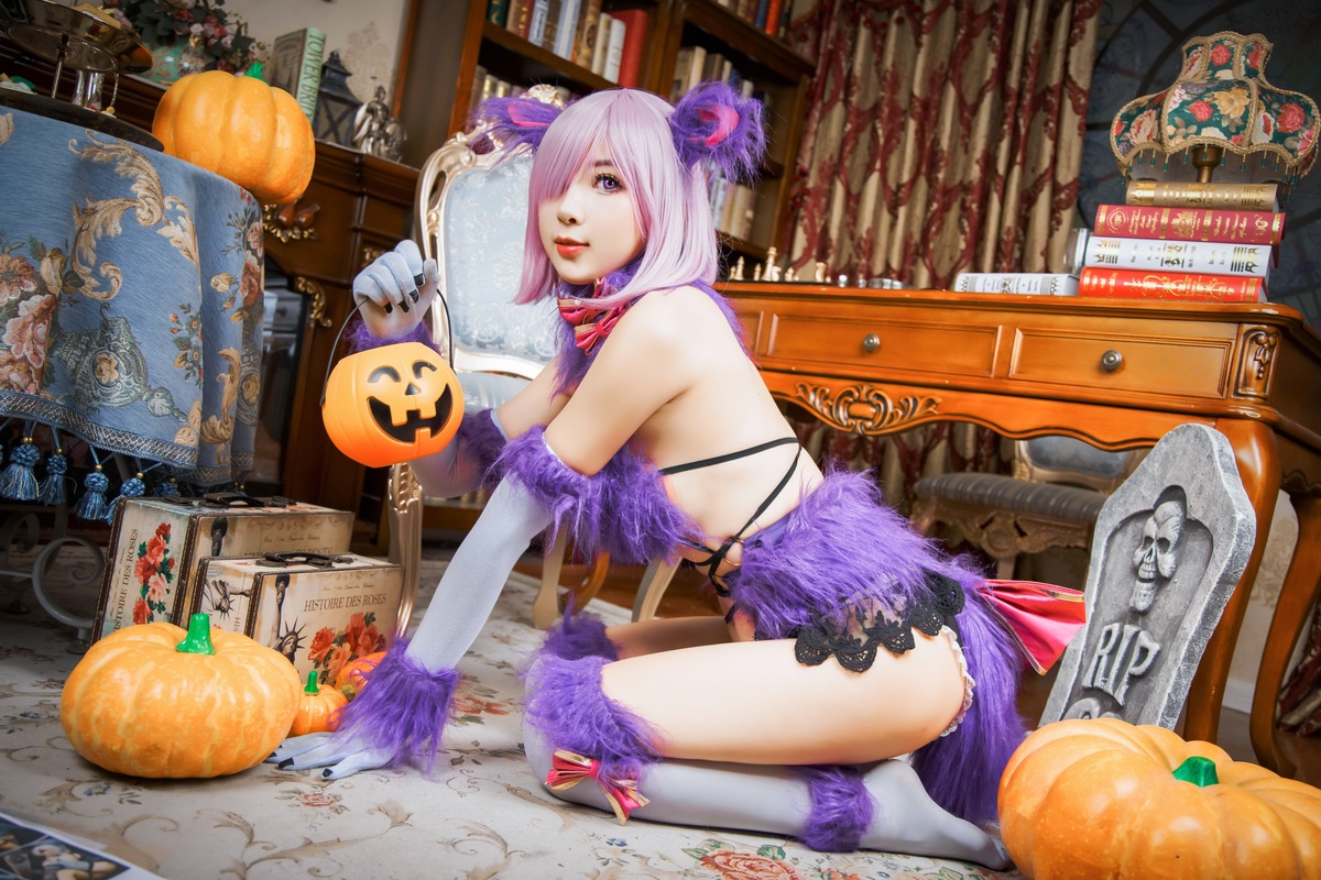 图片[5]-【coser】-黑米粥-NO.026 黑米粥 万圣节-COS世界
