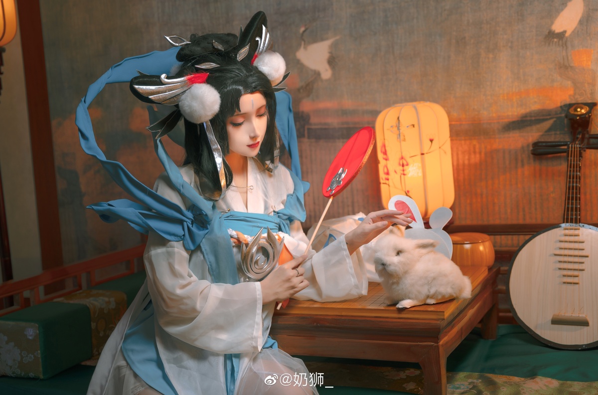 图片[4]-【cosplay】-奶狮不咬人-嫦娥如梦令-COS世界