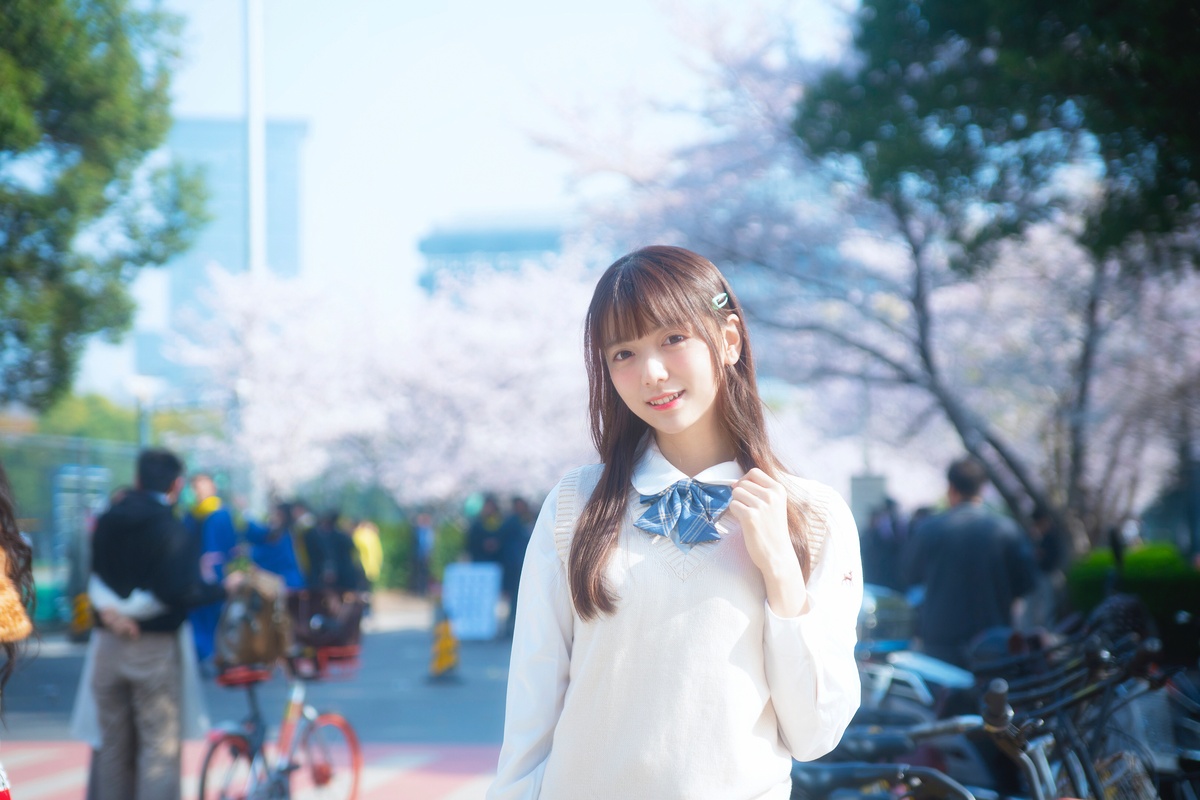 图片[5]-【cosplay】-陆卿卿 NO.4 樱花与JK-COS世界