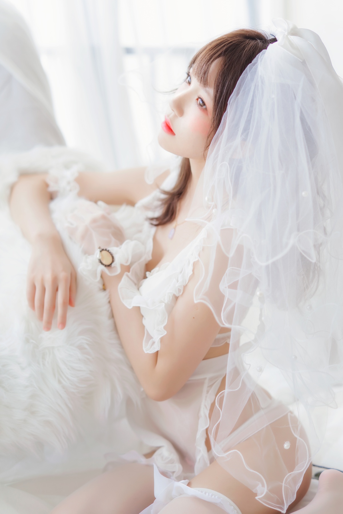 图片[3]-【coser】桜桃喵全网大合集之轻纱-COS世界