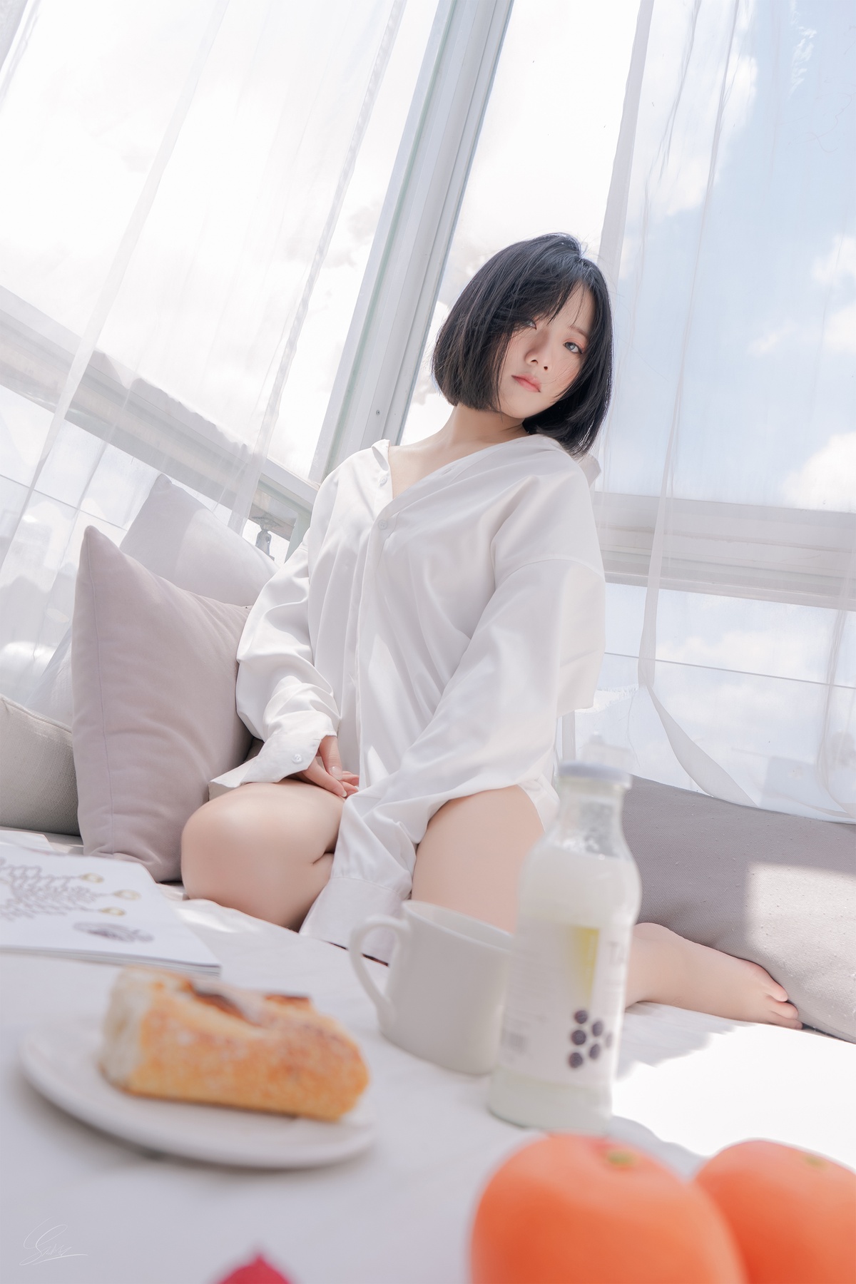 图片[2]-【越南妹子】 Boyfriend’s shirt-COS世界