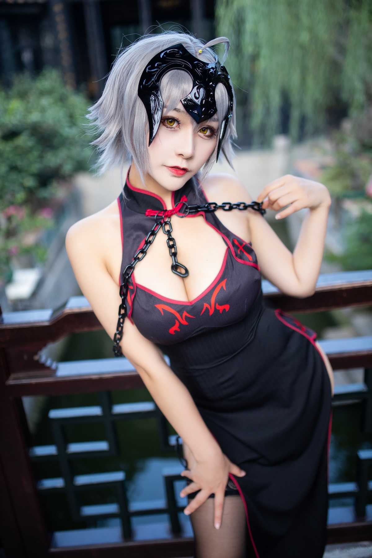 【coser】@三刀刀miido-NO.003 黑贞德-COS世界