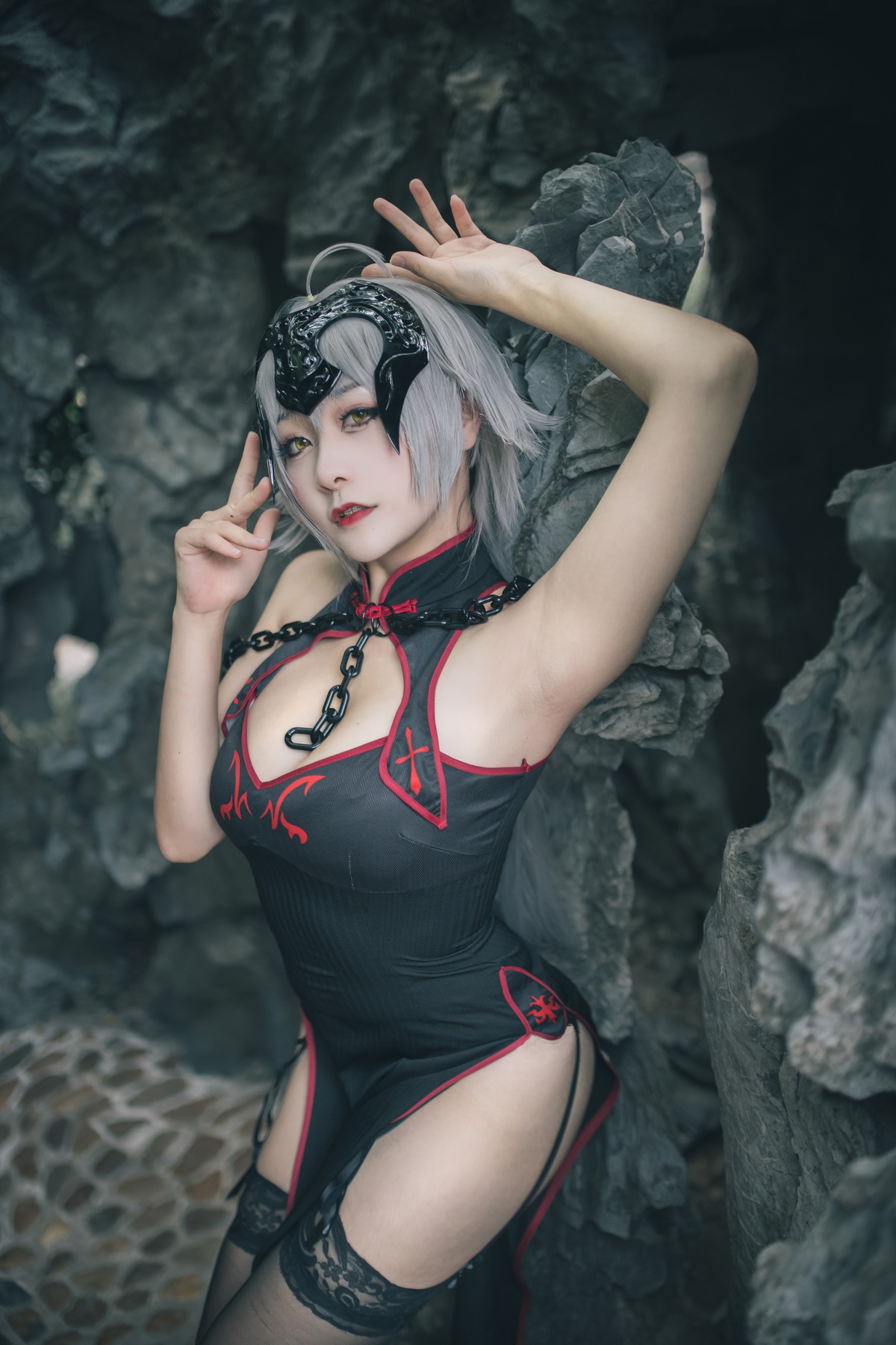 图片[2]-【coser】@三刀刀miido-NO.003 黑贞德-COS世界
