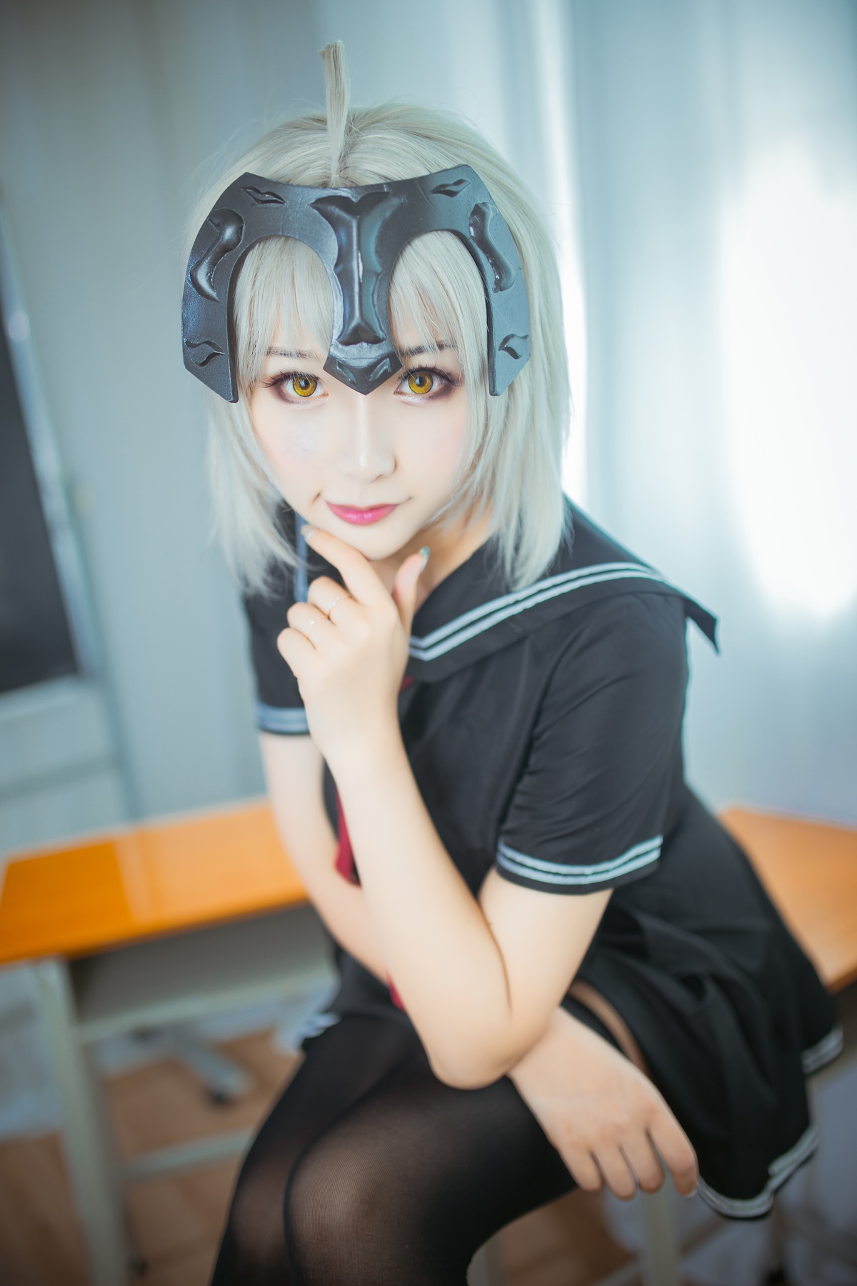 图片[2]-【coser】@三刀刀miido-NO.003 黑贞德1-COS世界