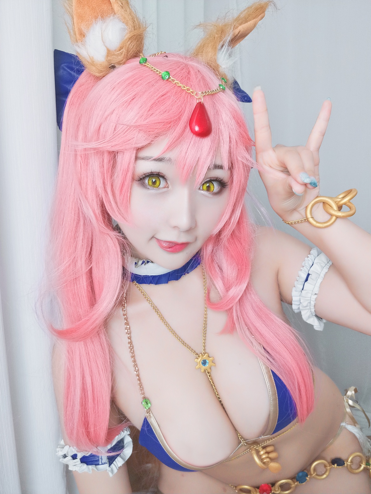 图片[3]-【coser】@三刀刀miido-NO.012 玉藻前舞娘-COS世界