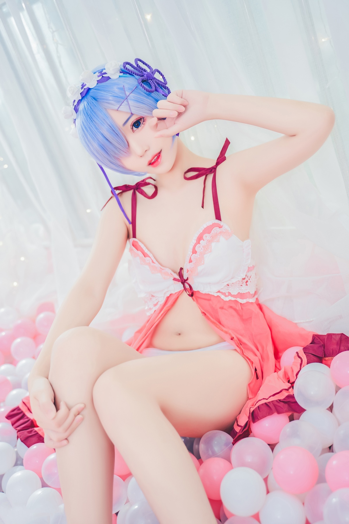 【coser】猫君君_MaoJun VOL.006 粉嫩嫩的雷姆-COS世界