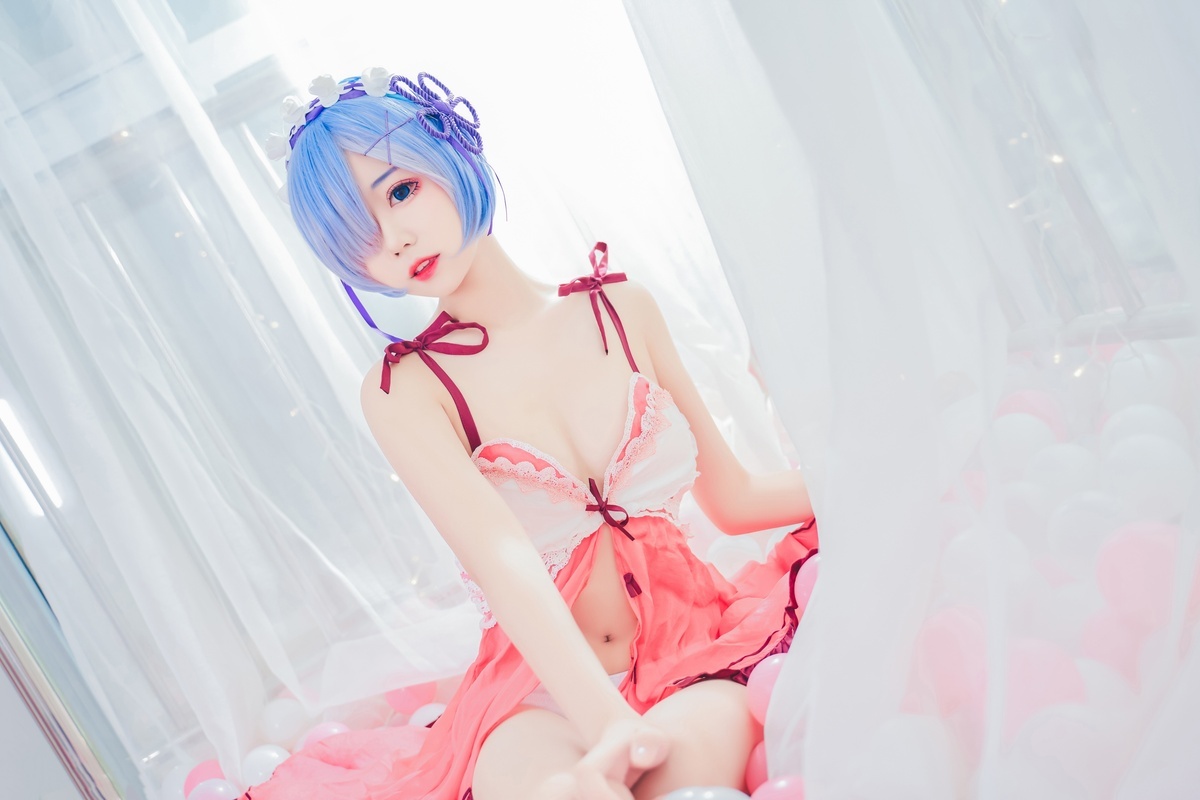 图片[2]-【coser】猫君君_MaoJun VOL.006 粉嫩嫩的雷姆-COS世界