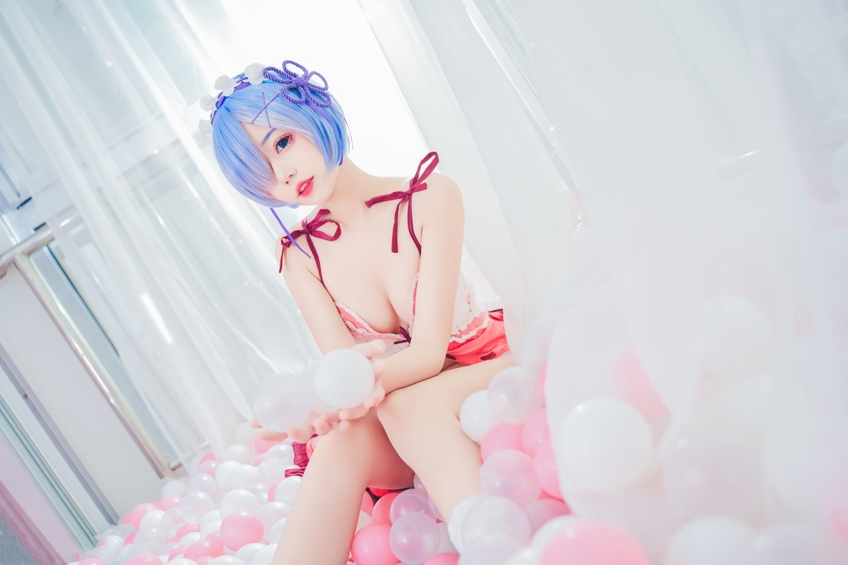 图片[4]-【coser】猫君君_MaoJun VOL.006 粉嫩嫩的雷姆-COS世界