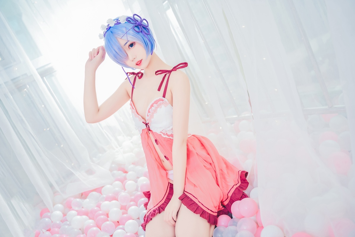 图片[5]-【coser】猫君君_MaoJun VOL.006 粉嫩嫩的雷姆-COS世界