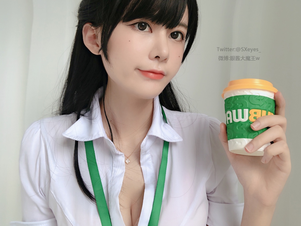 图片[3]-眼酱大魔王w NO.014 黑丝ol 猫耳-COS世界
