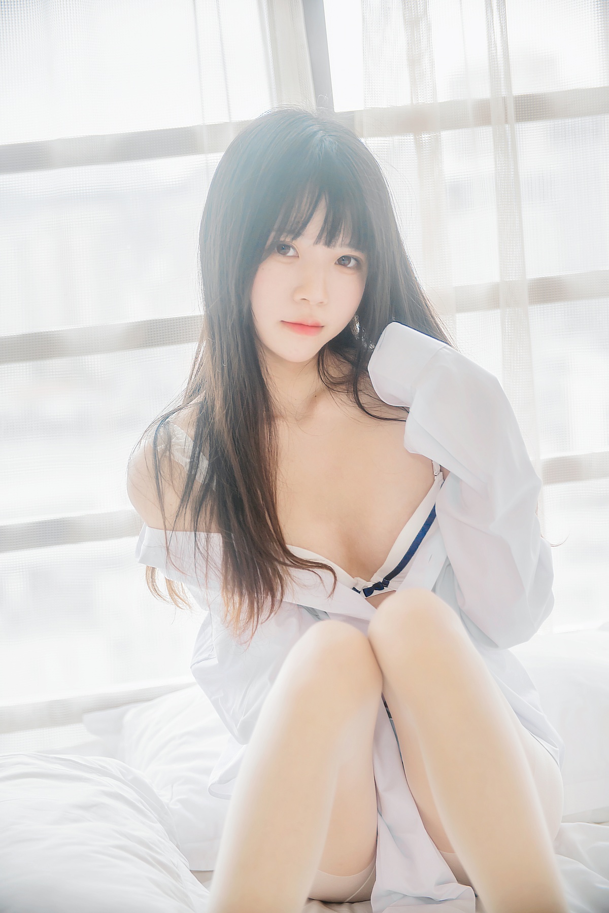 图片[5]-【coser】001【桜桃喵】白衬衫散发-COS世界