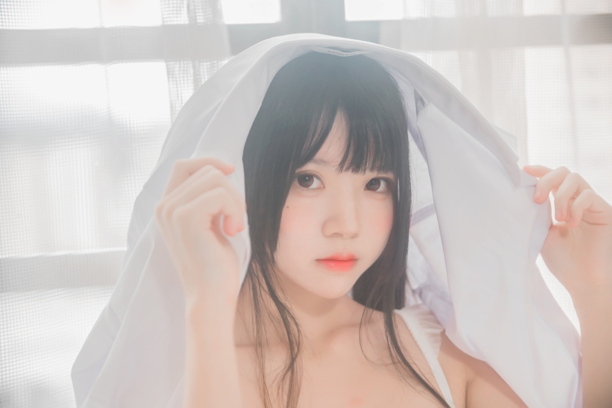 【coser】002【桜桃喵】白衬衫双马尾-COS世界