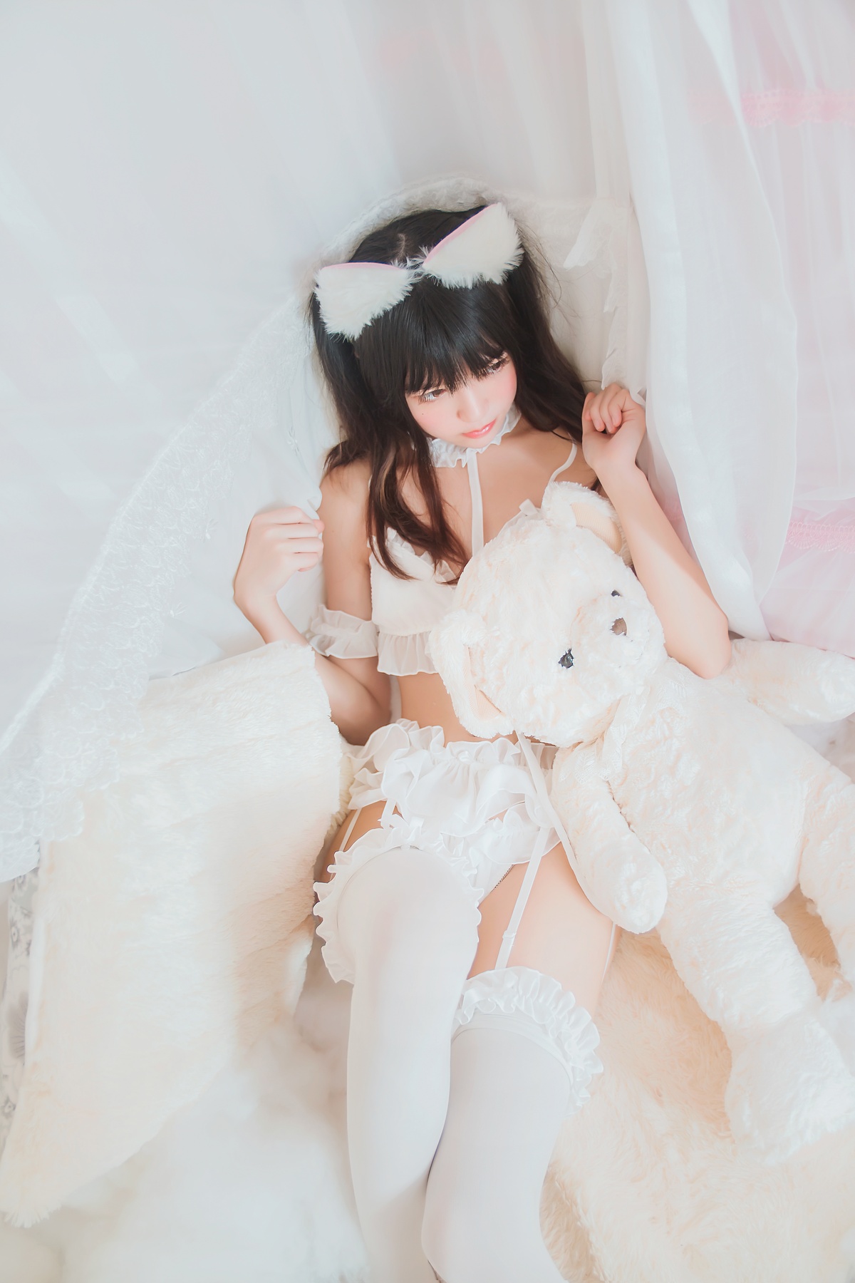 图片[5]-【coser】003【桜桃喵】白猫-COS世界
