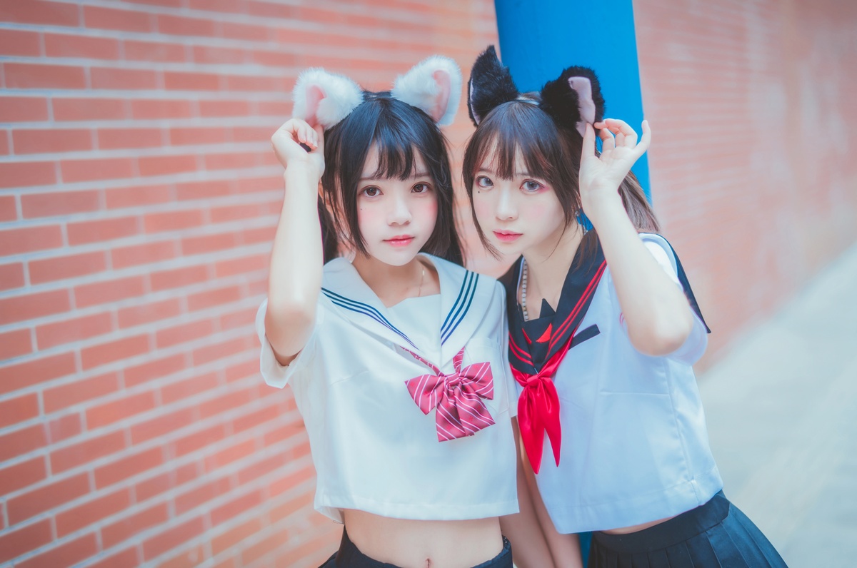 图片[2]-【coser】005【桜桃喵】&疯猫ssJK百合2-COS世界